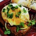 私市ビッキーズ津門巳's cooksnap of when they made “目玉焼き&温泉タマゴの玉々ハンバーグ”.