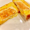 悠LOVE航's cooksnap of when they made チーズエッグトースト.