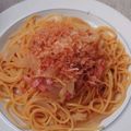 メイプル⌘'s cooksnap of when they made 簡単！新玉ねぎとベーコンの和風パスタ.