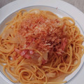 メイプル⌘'s cooksnap of when they made 簡単！新玉ねぎとベーコンの和風パスタ.