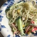 Sac’HiNa's cooksnap of when they made ✿胡麻マヨ醤油no春雨サラダ✿.