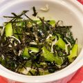 yabuyuki's cooksnap of when they made 時短！小松菜のカリカリしらす海苔ナムル.