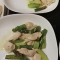 食材が好き☆'s cooksnap of when they made ささみとアスパラのマヨネーズ炒め.