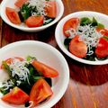 ルぴあ's cooksnap of when they made 生わかめ・しらす・プチトマトの酢の物.