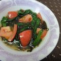 ポチペチ's cooksnap of when they made さっぱり！！もずくとニラトマ.