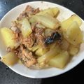 ＭＩ−ＳＡＮ's cooksnap of when they made 味付け不要☆じゃがいもとネギのサバ缶煮.