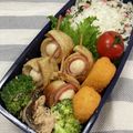 みかたんキッチン's cooksnap of when they made お弁当に◎うずらの卵のちくわベーコン巻き.
