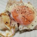 Cyacyacya♪'s cooksnap of when they made 1人ランチに♡カルボナーラ風目玉焼き丼♪.