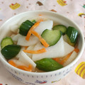 赤い電話's cooksnap of when they made さっぱり簡単＊キュウリと大根の甘酢漬け.