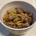 マヨごはん's cooksnap of when they made ☆簡単おうち牛丼☆ネギ塩ソースがけ.