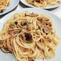 ゆいちん5's cooksnap of when they made アサリときのこの和風スパゲティ.