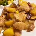 momoppo's cooksnap of when they made サツマイモと鶏肉の甘酢醤油バター炒め.
