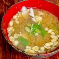 ルぴあ's cooksnap of when they made 舞茸と大根の葉の味噌汁.