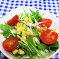 ととろ＆めい's cooksnap of when they made 新玉ねぎと水菜のコーン入サラダ.
