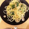 直井きなこ's cooksnap of when they made 豆苗と小海老のペペロンチーノ.