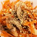なーなちゃん's cooksnap of when they made レンジで簡単☆舞茸と人参の塩きんぴら。.