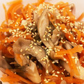 なーなちゃん's cooksnap of when they made レンジで簡単☆舞茸と人参の塩きんぴら。.