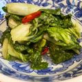 まっさまさママ's cooksnap of when they made 山東菜(さんとうな)の浅漬け.