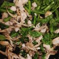 くろこ87's cooksnap of when they made ★菜の花と鶏もも肉のしょうゆマヨ炒め★.
