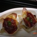 tokumama's cooksnap of when they made 炒飯deシュウマイ風☆エビチリのせ.