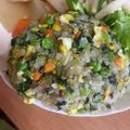 クック49L4Ho☆'s cooksnap of when they made 冷凍ご飯で☆ほうれん草と卵のチャーハン.