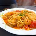 チャコりんりん's cooksnap of when they made トマトとケチャップでシーフードパスタ.