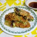 クック021E2T☆'s cooksnap of when they made 小松菜とあさりのチヂミ.