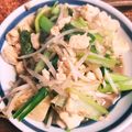ふか谷's cooksnap of when they made 小松菜ともやしのチャンプル【卵なし】.