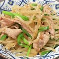クックM6DK2O☆'s cooksnap of when they made 豚ニラもやし☆にんにく醤油炒め.