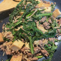 シュンママ1225's cooksnap of when they made 春菊とひき肉と厚揚げのオイスター炒め.