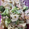 たくかい母's cooksnap of when they made 激ウマ！デリ風ブロッコリーと蓮根のサラダ.