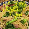 aitako's cooksnap of when they made フライパン１つ☆菜の花とベーコンのパスタ.