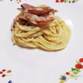 旦那は皿洗い's cooksnap of when they made 牛乳＋全卵でも濃厚！簡単カルボナーラ.