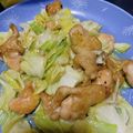 JJnomom's cooksnap of when they made 鳥肩肉とキャベツの黒胡椒炒め♪.
