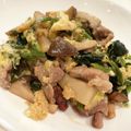 クックYNAD48☆'s cooksnap of when they made 豚肉とほうれん草の甘辛卵炒め.