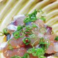 ＪＵＮちゃン's cooksnap of when they made 簡単！あじ刺身のゴマわさび醤油あえ。.
