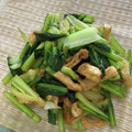 チョコチョコミント☆'s cooksnap of when they made 小松菜と薄揚げの醤油焼き.