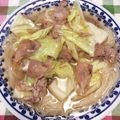eユキさん's cooksnap of when they made キャベツと豚肉でお一人様煮麺♪.