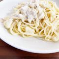 ちぃろる♪'s cooksnap of when they made 牛乳でも濃厚！きのこクリームパスタ.
