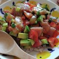 にぃーも's cooksnap of when they made トマト入りポキ丼.