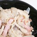 とよい8's cooksnap of when they made 簡単☆ベーコンとキノコのクリームパスタ.