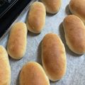 YUKOmama☆'s cooksnap of when they made 全粒粉入りコッペパン(ホットドックパン).