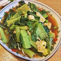 matomako's cooksnap of when they made 小松菜と油揚げの煮浸し.