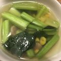 ミルクボール's cooksnap of when they made 小松菜とコーンのスープ.