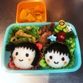 soraのした's cooksnap of when they made 簡単キャラ弁☆女の子と男の子のおにぎり.