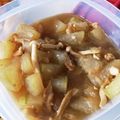 くっくペタ's cooksnap of when they made 冬瓜を鶏もも肉とトロトロ炒め煮.