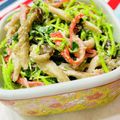 U☆kaoru's cooksnap of when they made レンジ☆豆苗しめじカニカマ胡麻マヨサラダ.