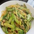 のりぴんこ's cooksnap of when they made アスパラのガーリックバター醤油パスタ.