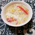 ﾁｲﾁｬﾝﾏﾏ's cooksnap of when they made ぽっかぽか♡カニカマと白ネギのたまご粥.