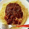 花時計咲いた's cooksnap of when they made ハンバーグカレースパゲッティ♪.